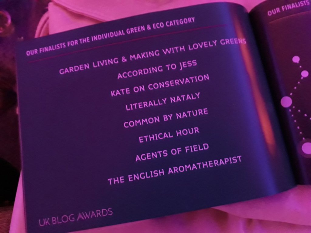 English Aromatherapist UK Blog Awards