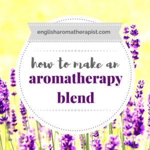 How to make an aromatherapy blend of essential oils