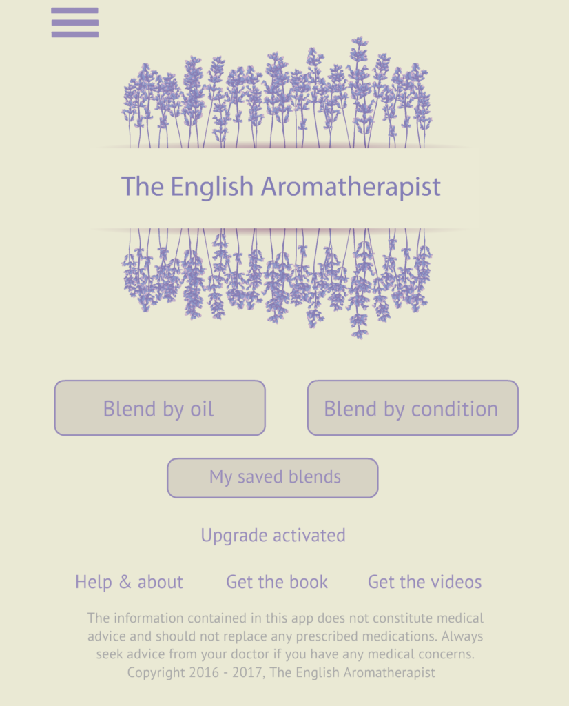The English Aromatherapist Blending App